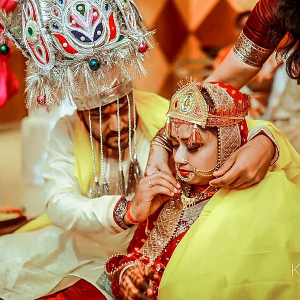 bihari wedding, maur, mauri, patwasir,