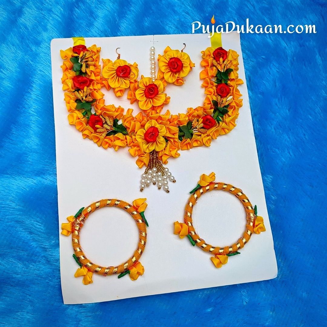Artificial Flower Jewellery for Haldi A1
