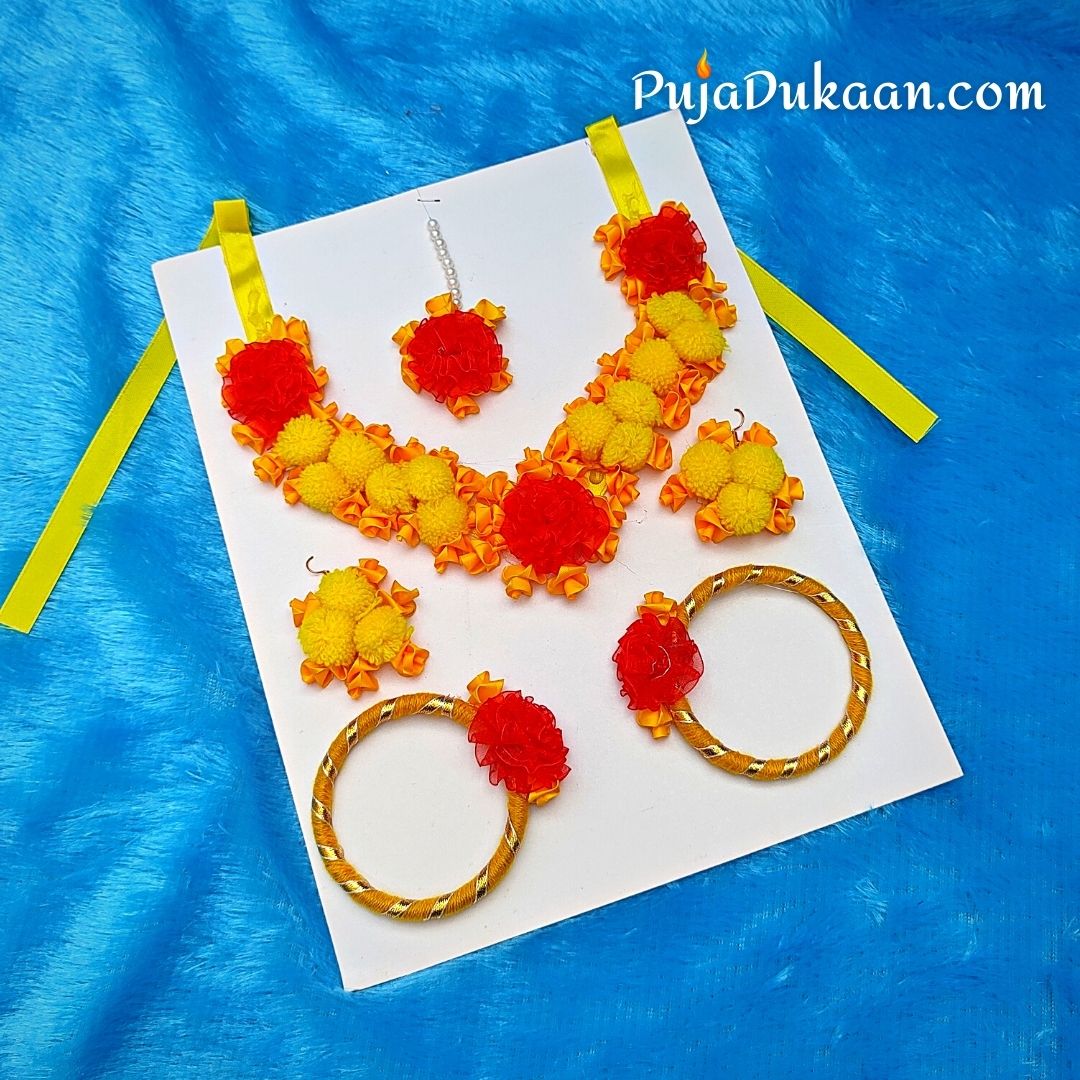 Artificial Flower Jewellery for Haldi A2