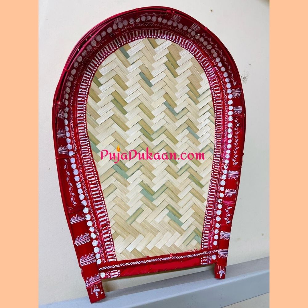 Red Border Customised Kulo For Boron Dala and Khoi Daan