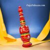 "A Bengali wedding's Sindur Dibbi or Gachkouto - a small container used to store red/vermilion sindoor. It holds significant importance in the ceremony as it symbolizes the possibility of applying sindoor on the bride's forehead."