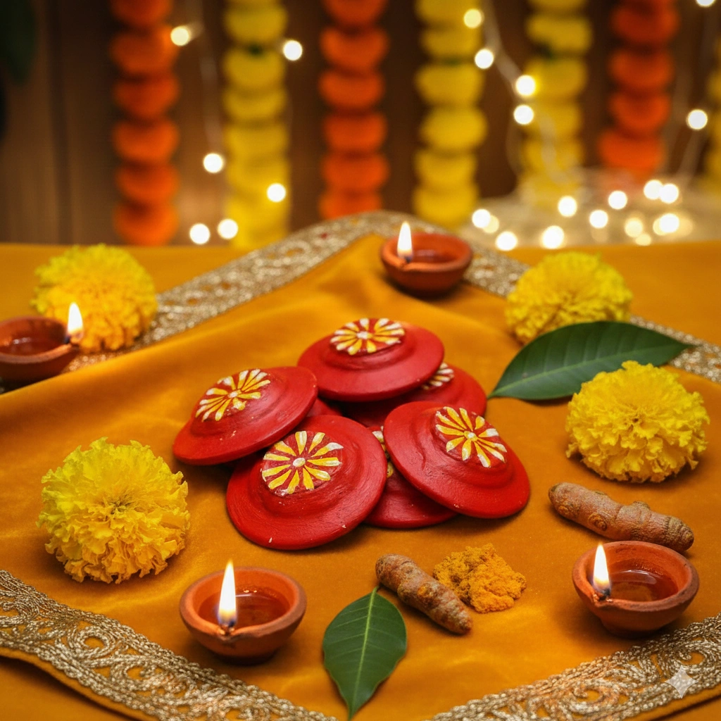 Premium Moochi For Gaaye Halud Rituals (5 pcs)