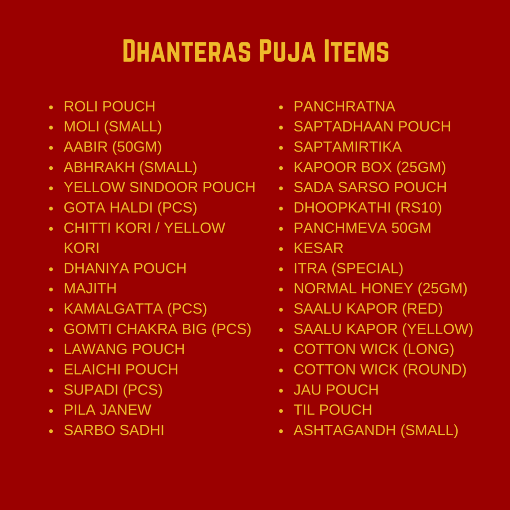 Dhanteras Puja Kit - Puja Dukaan