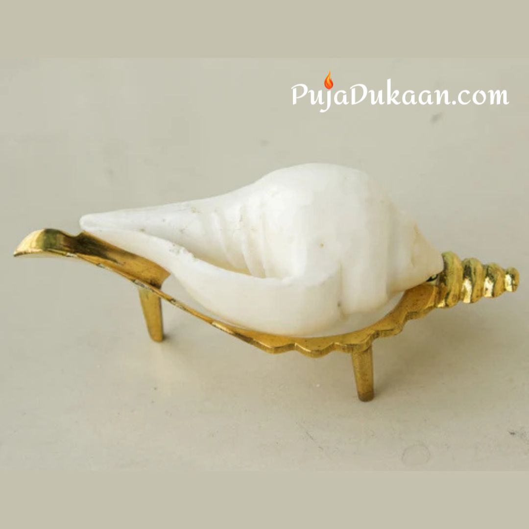 Jal Sankh With Brass Stand (4 inch)