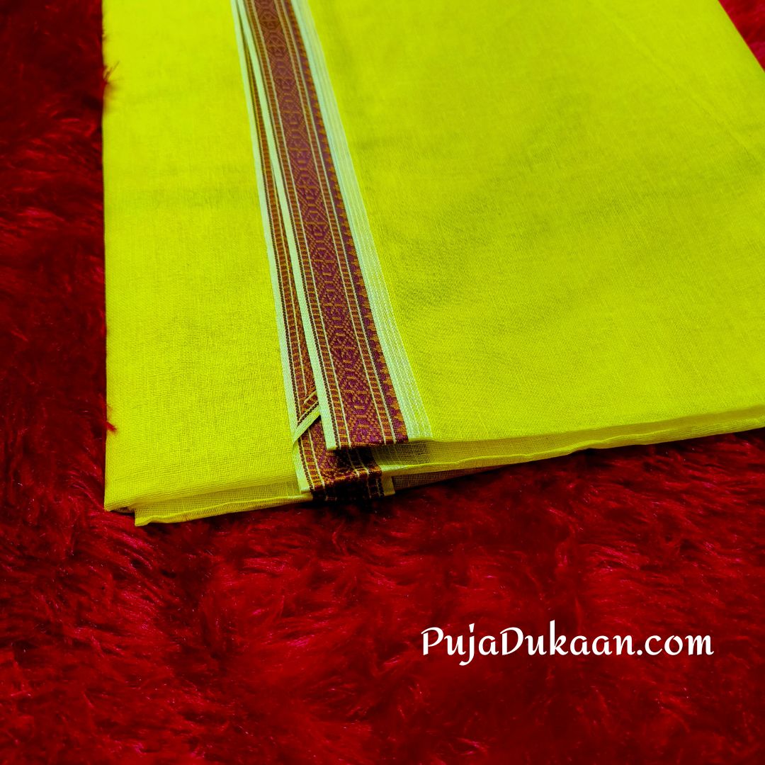 Arvind Dhoti Cotton (Yellow)