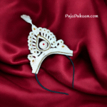 Annaprashan Mukut, Baby Blessing Mukut, Ceremony Accessories, Ceremony Mukut for Girls, Cultural Mukut, Ethnic Baby Headgear, Infant Crown, Mukut for Annaprashan, Traditional Headgear,