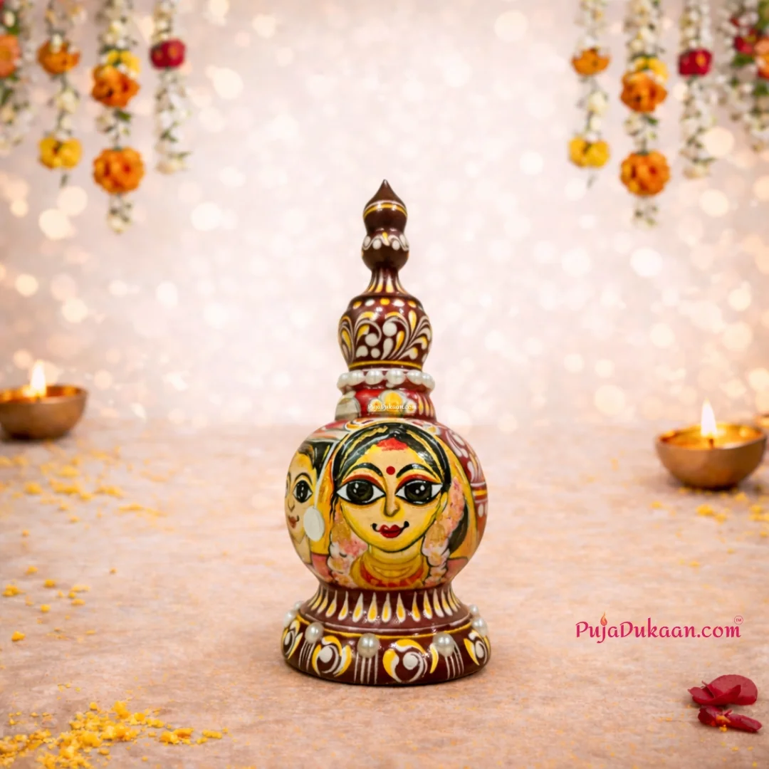 Designer Gachkouto White Pearls 7 inch (Portrait)