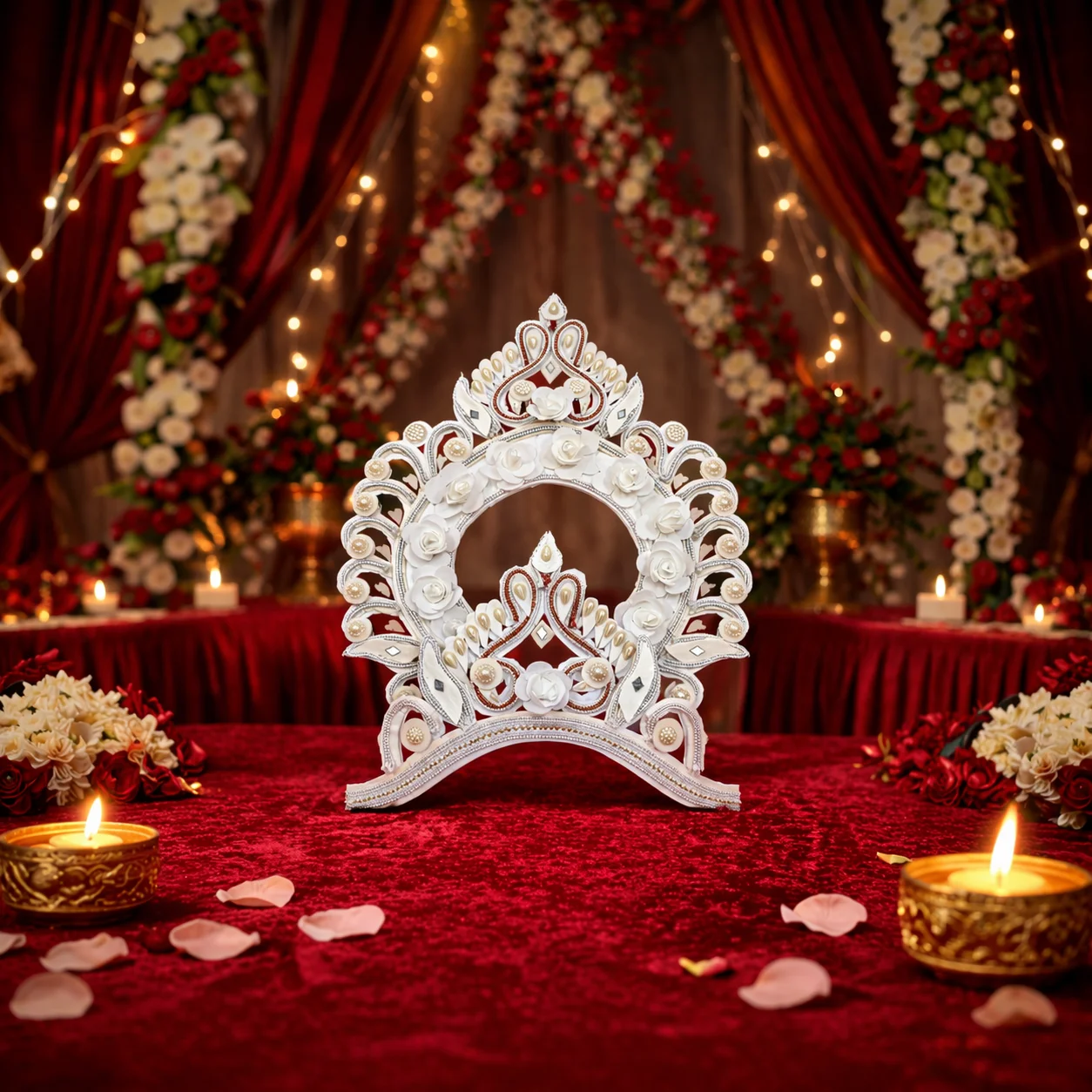 Premium Bridal Mukut & Odisi Set