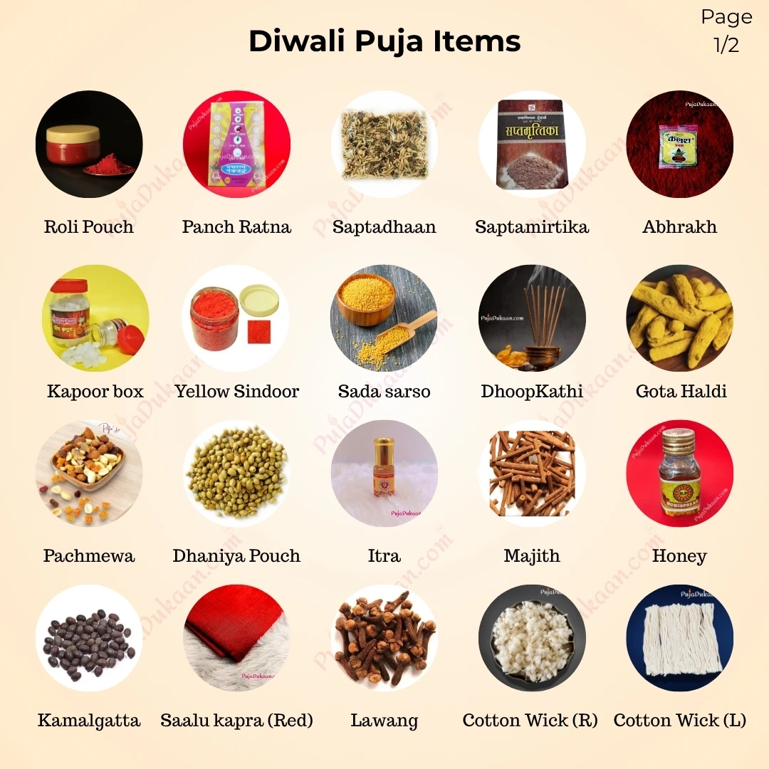 Diwali Puja Items 1