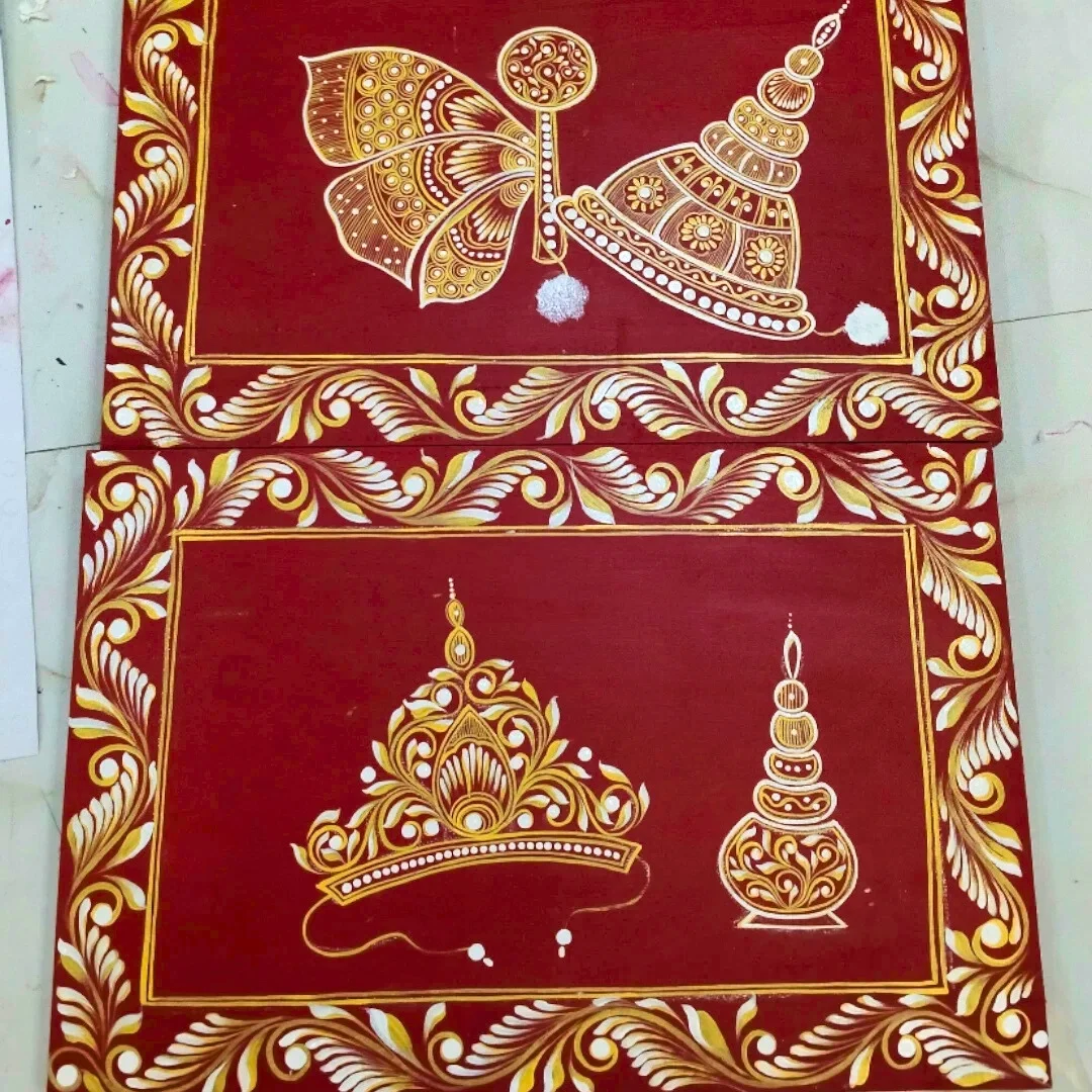 Kolka Designed Wedding Pidhi 2pcs (P4)