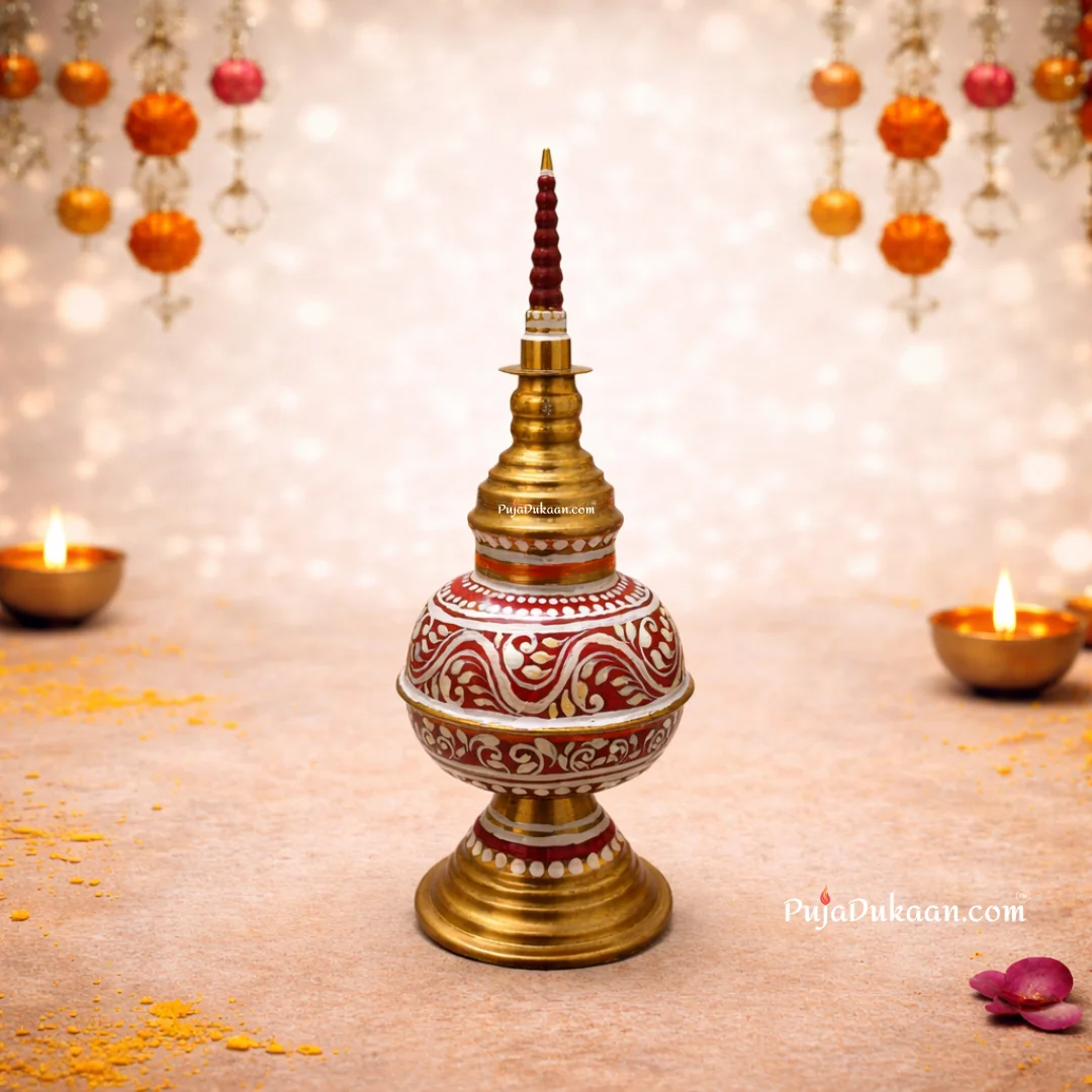 Brass Gachkouto / Sindoor Box (Kolka Design)