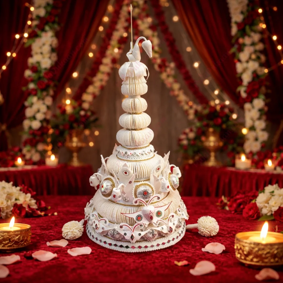 Topor For Bengali Wedding (Butterfly Design Red)