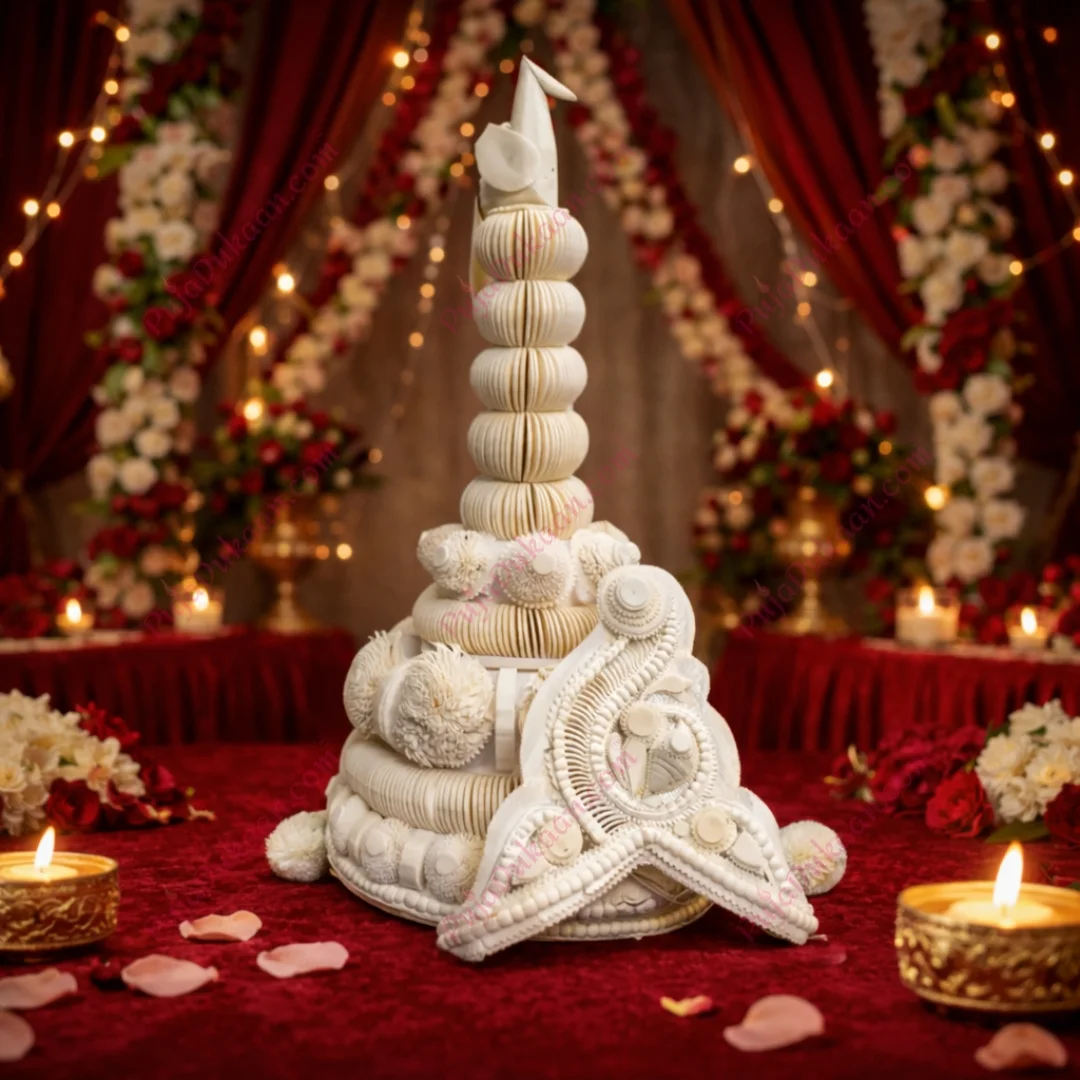 Topor Mukut Set For Bengali Wedding (Premium White A1)