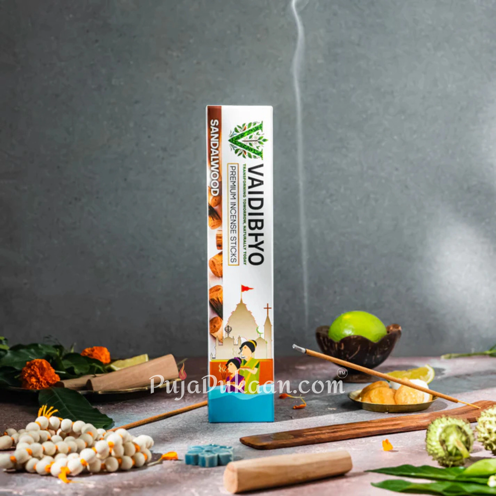 Sandalwood Agarbatti Stick – 40 pcs
